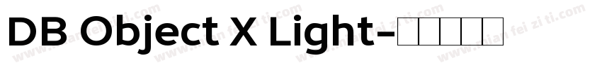 DB Object X Light字体转换